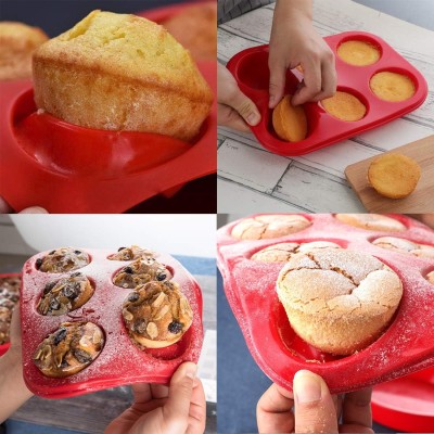 Szilikon muffin forma több színben 6 darabos