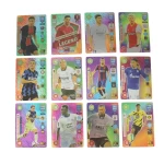 Focisták 10 színes kártya készlet - World Football Stars - limitált kiadás vizallo plasztik kártya Waterproof Plastic