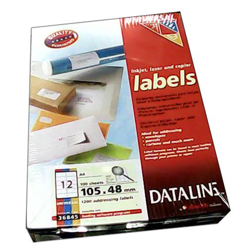 DataLine Esselte fehér etikett címke A4, 12db x 100 lap /cs (105 x 48mm) 36845