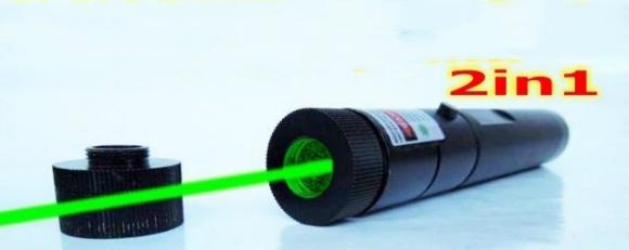 Green Laser Pointer cserélhető fejrésszel (1000mw 532nm)