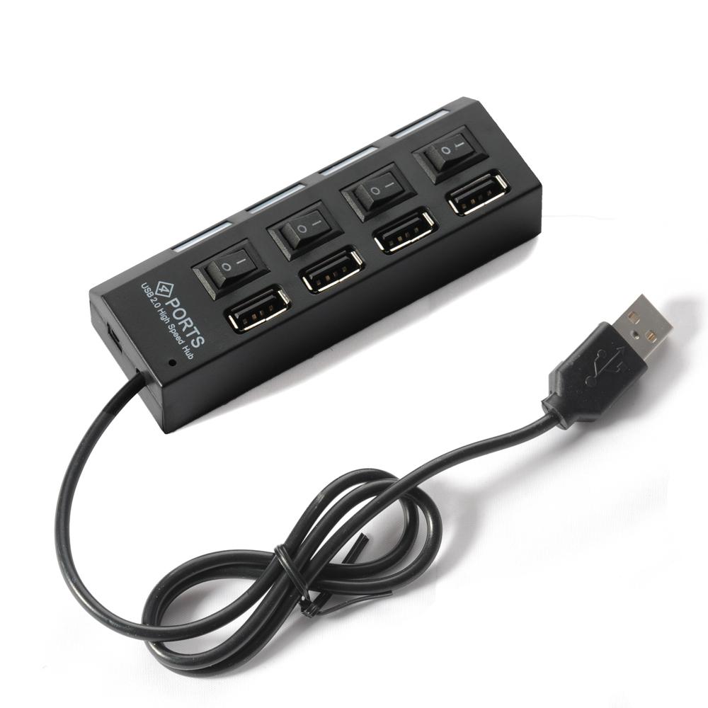 USB 2.0 Hi-Speed Hub 4 Port  - Supports 500GB