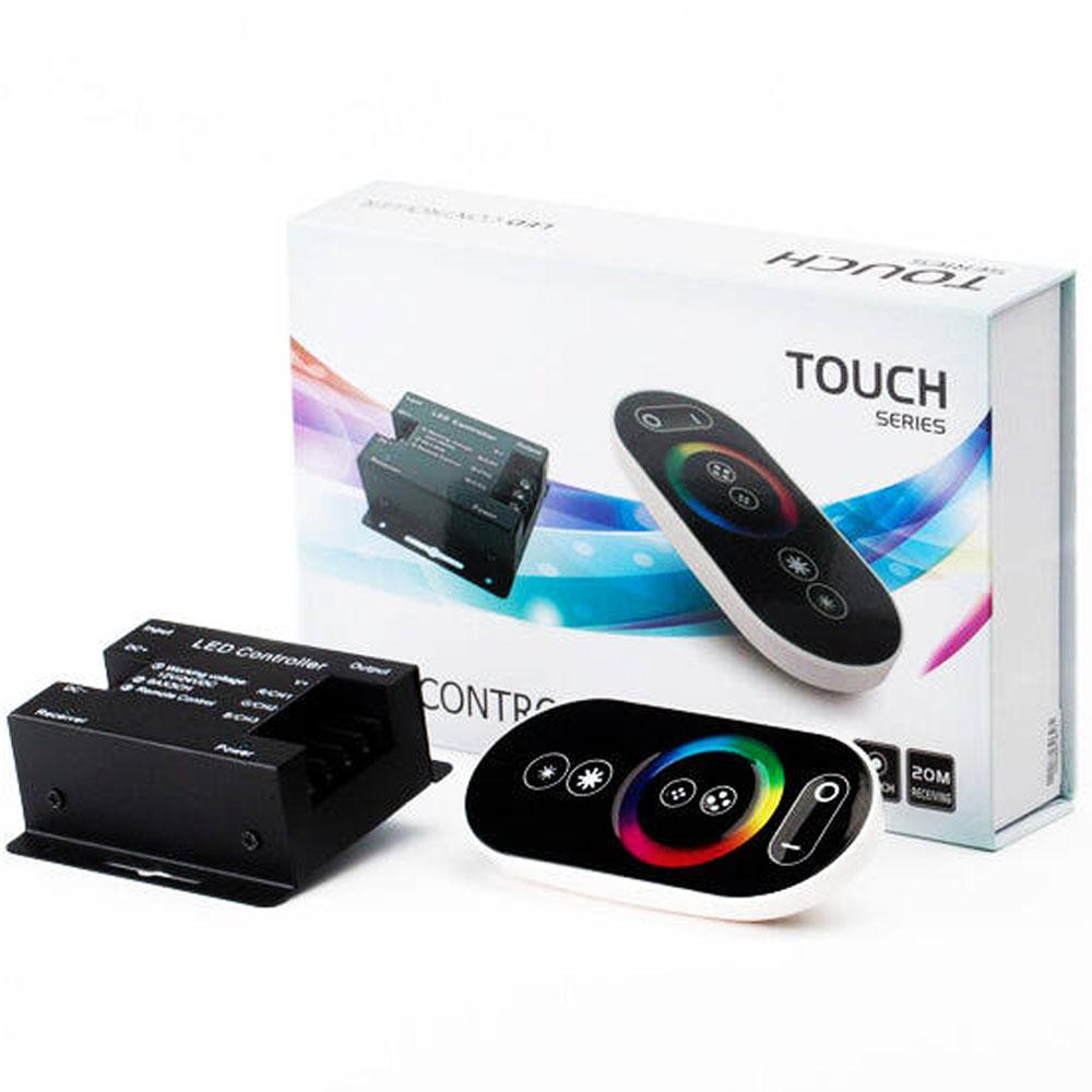 RGB LED szalag vezérlő érintős touch rádiós vezérlés- Érintésérzékeny LED-kontroller világításhoz
