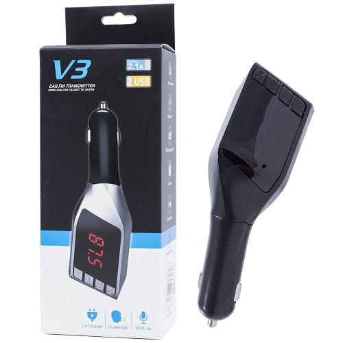 V3 FM bluetooth transmitter autós MP3 lejátszó