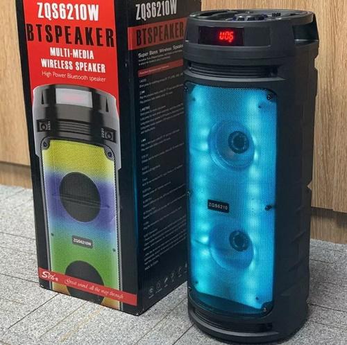 Hordozható RGB Party Hangszóró/Hangfal mikrofonnal ZQS-6210W BT