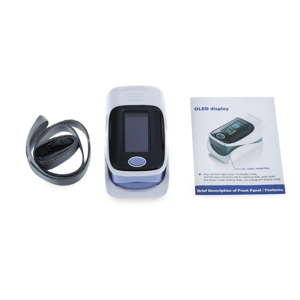 Ujj pulzus és oxigén mérő - Fingertip Pulse Oximeter - Véroxigén szint és pulzus mérő 