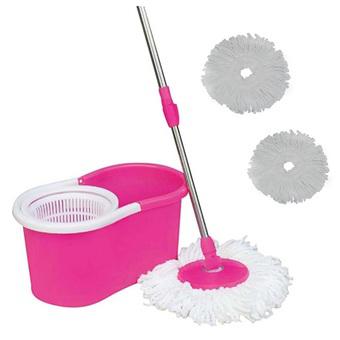 Magic MOP 2 felmosófej Pink  Mágikus Press forgatható fogantyú, Szárító Cleaner Bucket