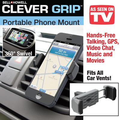 Autós szellőzőrács telefon tartó Bell + Howell CLEVER GRIP