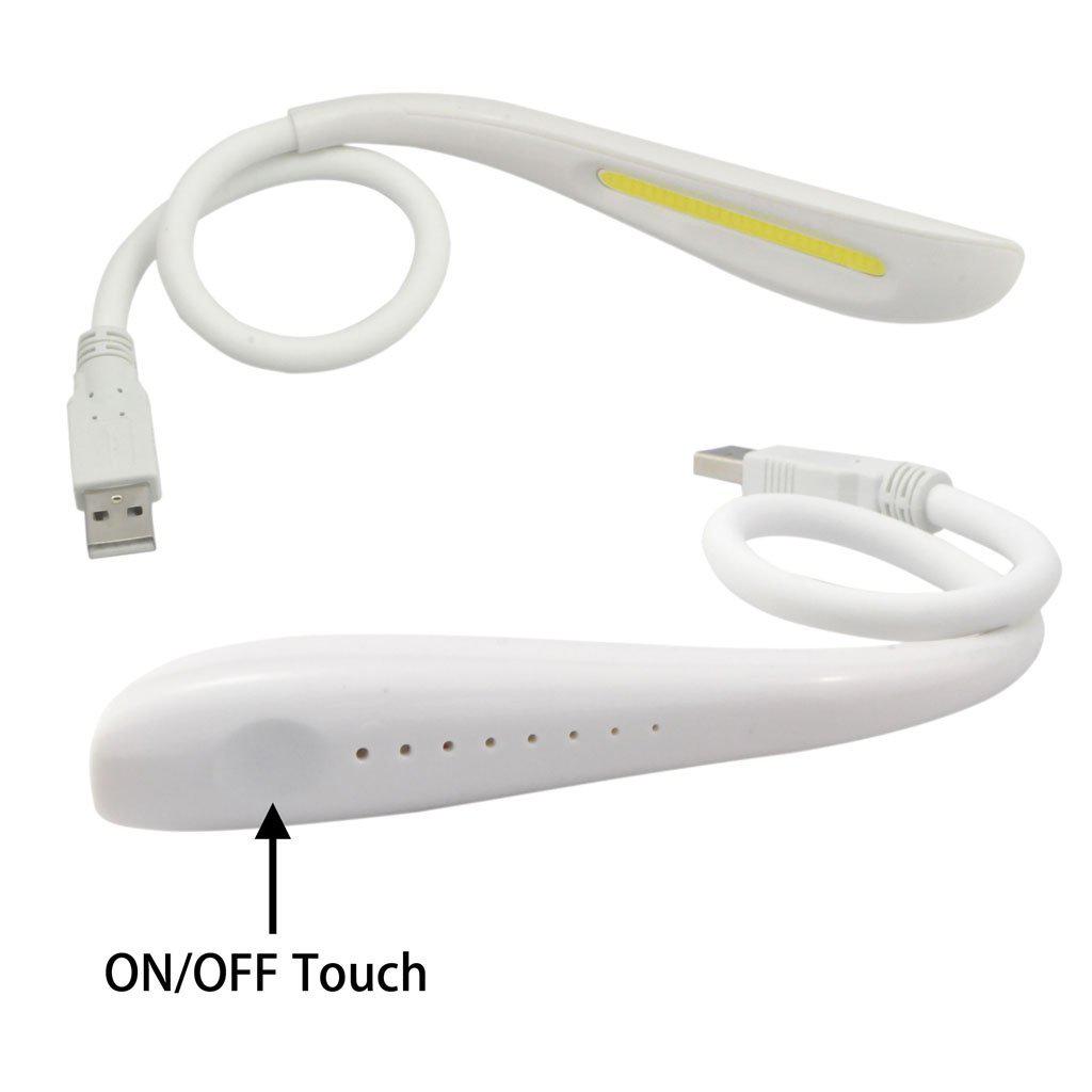 Nagy teljesítményű USB LED-es Lámpa érintős kapcsolóval (Fehér)
