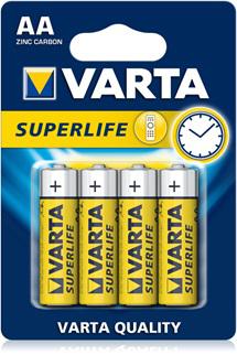 Varta AA LR6 MN1500 Mignon Superlife 1.5V ceruza elem 4db / CS