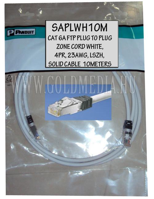 Panduit Patch CABLE UTP CAT 6A, 4PR, 23AWG  10 méter  RJ45/RJ45 árnyékolt Patchkábel