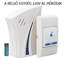 Vezeték nélküli csengő, Wireless Digital Remote Control Doorbell J610B(AC)