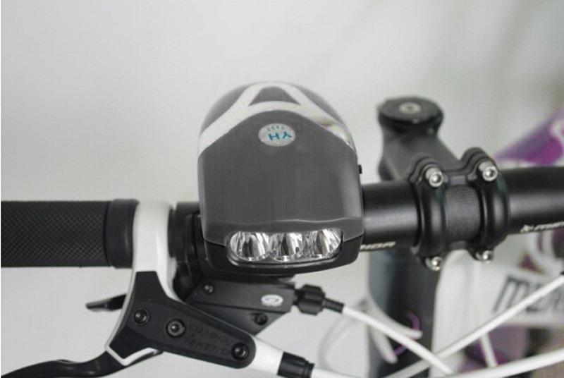 Kerékpár beépített 3 LED-es első fényszóró YH-0902