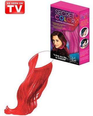 Secret color - headband hair extensions / színes póthaj fejpánt