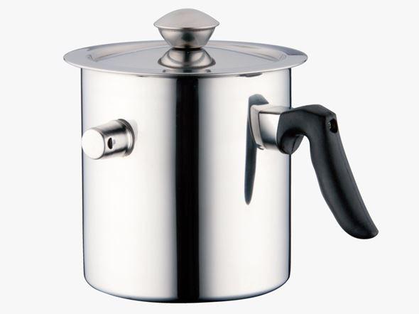 Bachmayer tejforraló fedővel 2l BM-1501 Double Wall Whisting Milk Pot