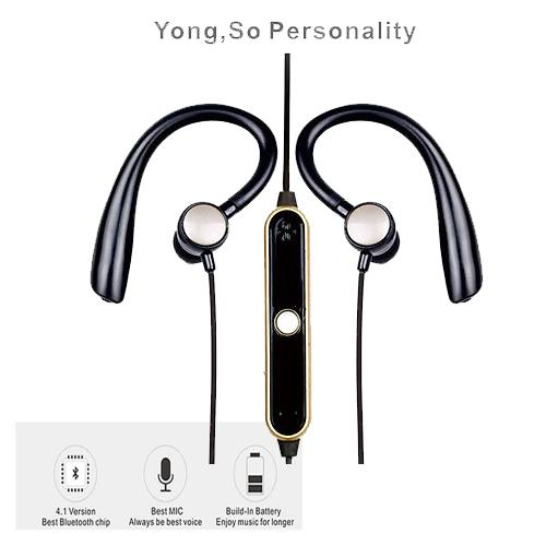 Divatos Sport Bluetooth Headset, vezeték nélküli fülhallgató STN-820B fekete