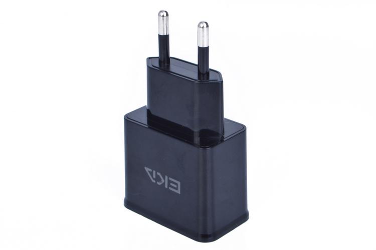 Hálózati USB töltő EKA 5V 2.1  2-Ports Dual USB 2 pin AC Power Adapter Travel USB