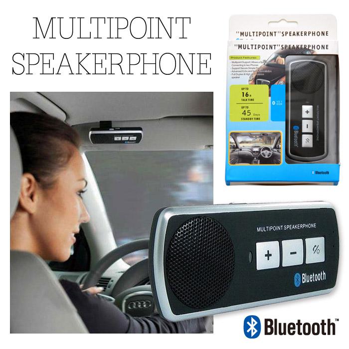 BLUETOOTH kihangosító szett, HandsFree Bluetooth multipoint speakerPhone