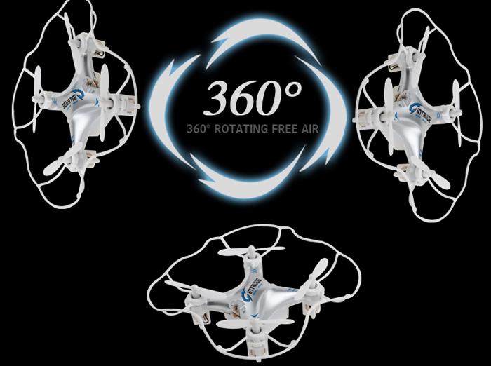 Space Taek Mini Quadcopter ( Drón ) 2,4 Ghz 360 Flip 6 Axis Gyro, Led Lighting 3D Flying