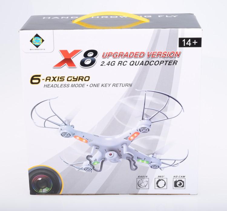 Quadcopter ( Drón ) X8 – Syma X5c Clone 360 6 axis HD cam