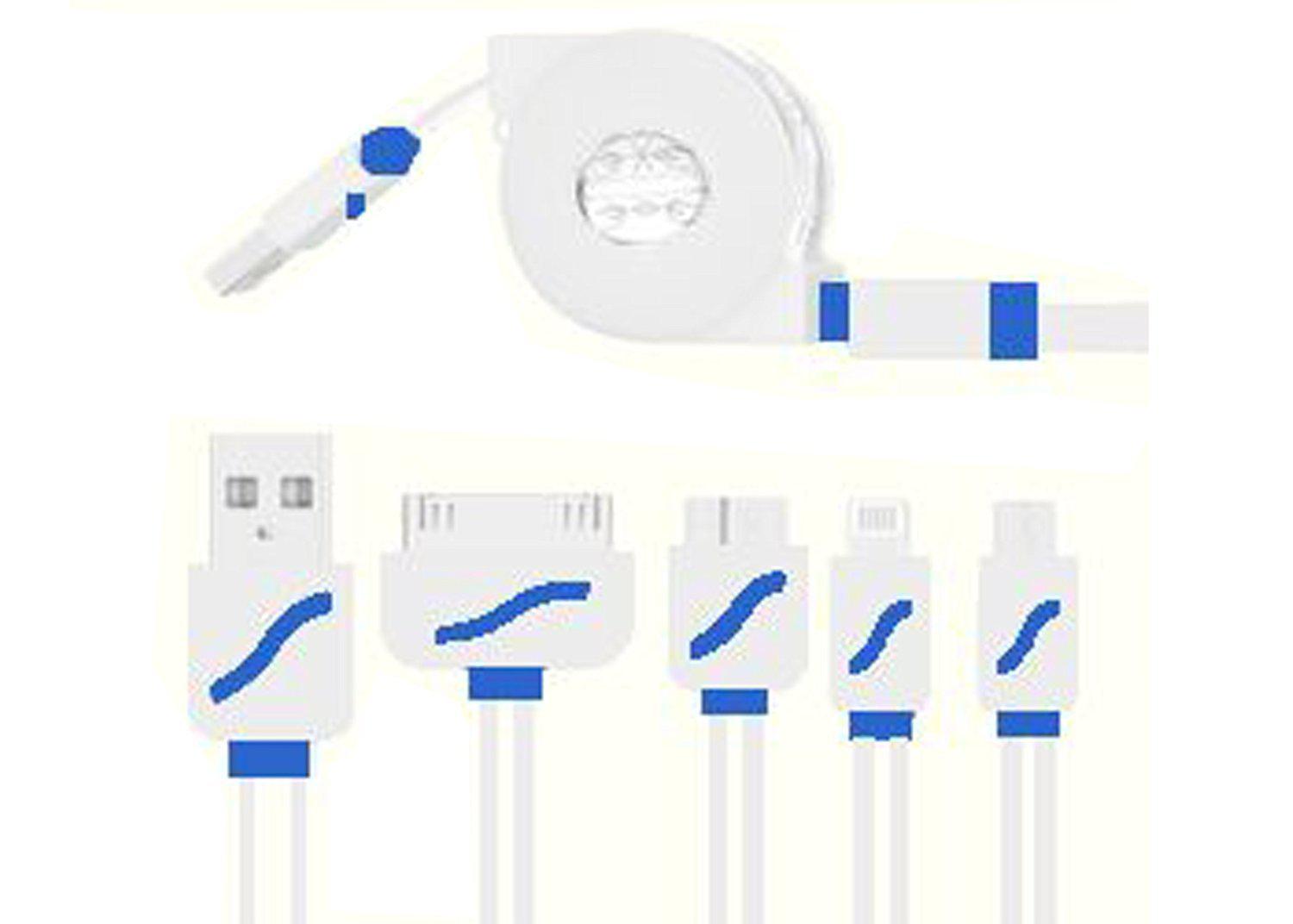 Multi USB töltőkábel adapter 4 az 1-ben  for iphone5 5s 6 6s for Samsung note4 Charging line Multi Charger Cable for tablet