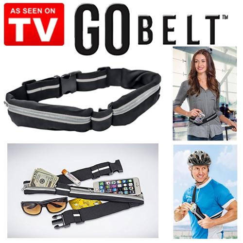 Go Belt ( Univerzális sport, fitnesz, utazó öv két zsebbel ).
