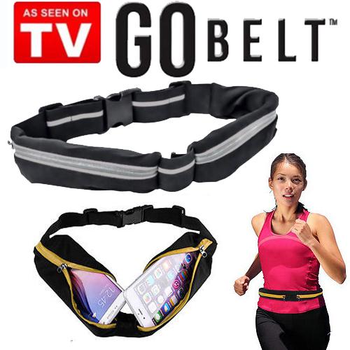 Go Belt ( Univerzális sport, fitnesz, utazó öv két zsebbel ).