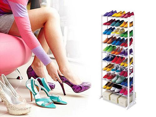 Amazing Shoe Rack 10 soros műanyag cipőtartó 30 pár cipőnek