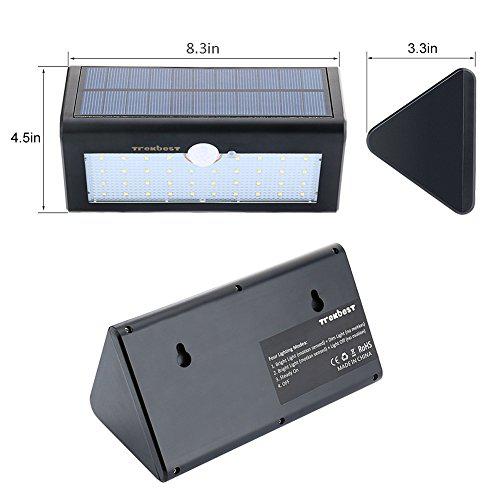 Napelemes kültéri fali LED lámpa mozgásszenzorral és alkonykapcsolóval SOLAR MOTION LIGHT