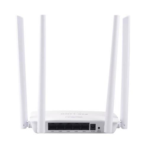 Wireless Home Router WIFI Repeater Boost Extender Network 802.11 b/g/n 5 Port RJ45 300Mbps White 4 Antennas