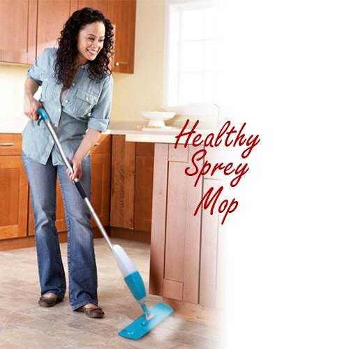 Healthy Spray Mop - Gyors és Kényelmes - adagolós padlótisztító - 2in1 seprű és felmosó egyben