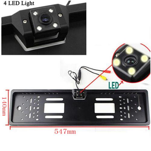 Tolatókamera, Rendszámtábla épített keretbe - European Car Licence Plate Reaview Camera