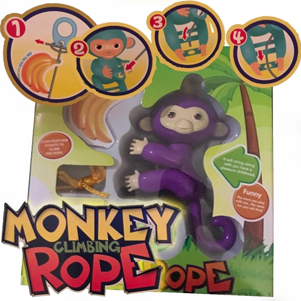 Kötélmászó majom - Monkey Climbing Rope - kézügyesség fejlesztő játék