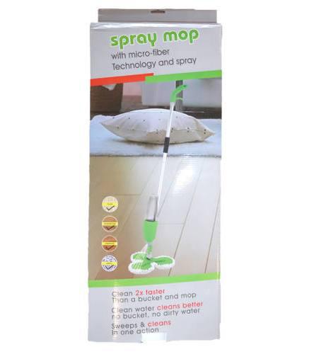 Spray Mop 3 fejes folyadék-adagolós padlótisztító - 2in1 seprű és felmosó egyben