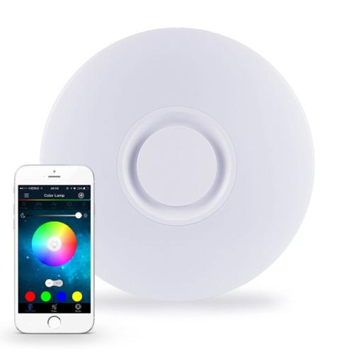 Smart Light mennyezeti színváltós LED lámpa szabályozható hangszóróval