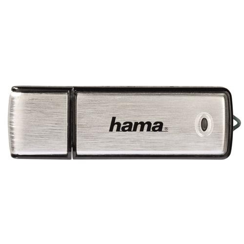 Hama Fancy USB pendrive, 64GB, USB 2.0, Fekete/Ezüstszürke