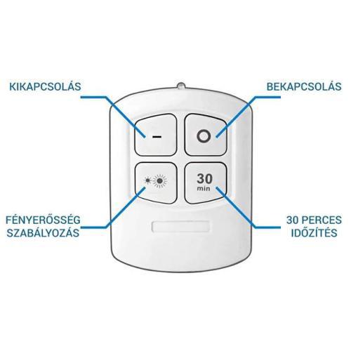 3db COB ledes lámpa vezeték nélküli távirányítóval