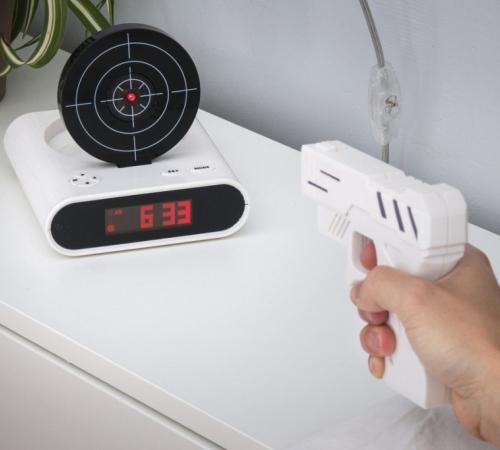 Gun Alarm Clock lelőhető ébresztőóra - Ébredj minden nap vidáman!