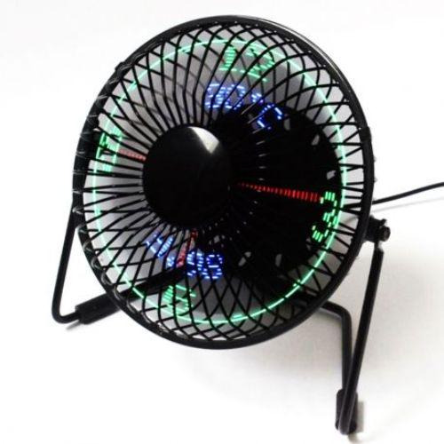 ASZTALI LED ÓRA VENTILÁTOR