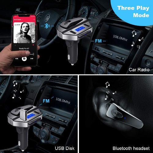 V6 autós BT/FM Wireless Transmitter + headset