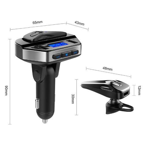 V6 autós BT/FM Wireless Transmitter + headset