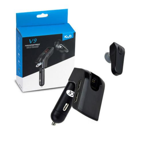 V9 Autós Bluetooth FM transmitter és headset 