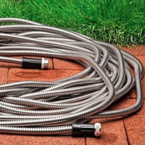 Steel Hose csavarodásmentes extra erős fém locsolótömlő, slag 30 méter