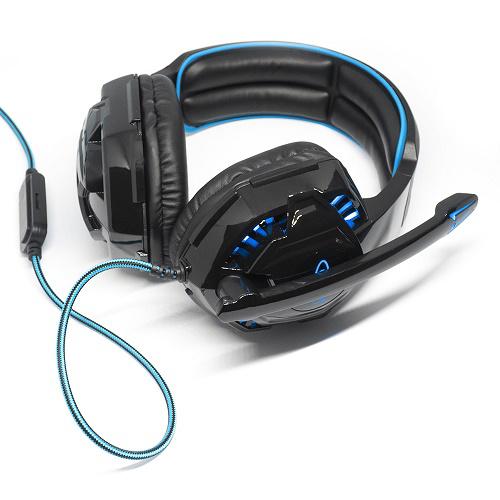 Professzionális gamer headset / fejhallgató LED-fényekkel