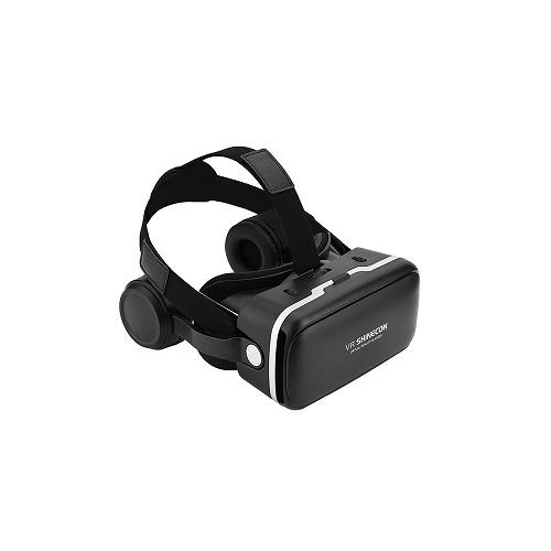 Virtuális szemüveg okostelefonhoz, fejhallgatóval / 3D VR szemüveg