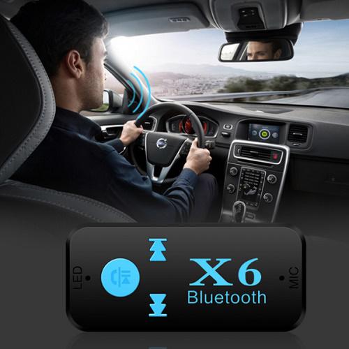 X6 Bluetooth AUX adapter SD kártya foglalattal