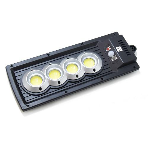 Napelemes kültéri LED lámpa, mozgásérzékelővel - 4 x extra erős COB LED, távirányítóval