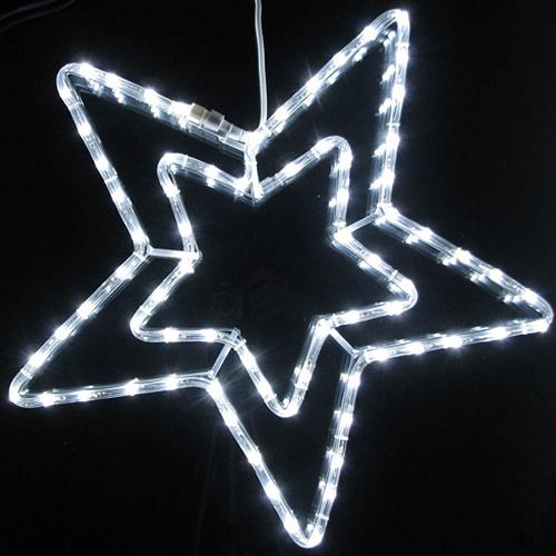 Nagy karácsonyi LED csillag ablakdísz - 55 cm