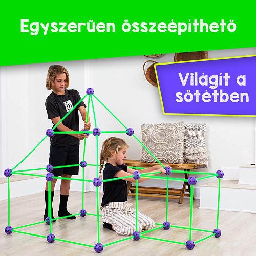 Fun Forts sötétben világító várépítő készlet