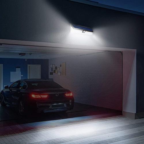 Night Beam Kültéri napelemes fali LED lámpa mozgásérzékelővel