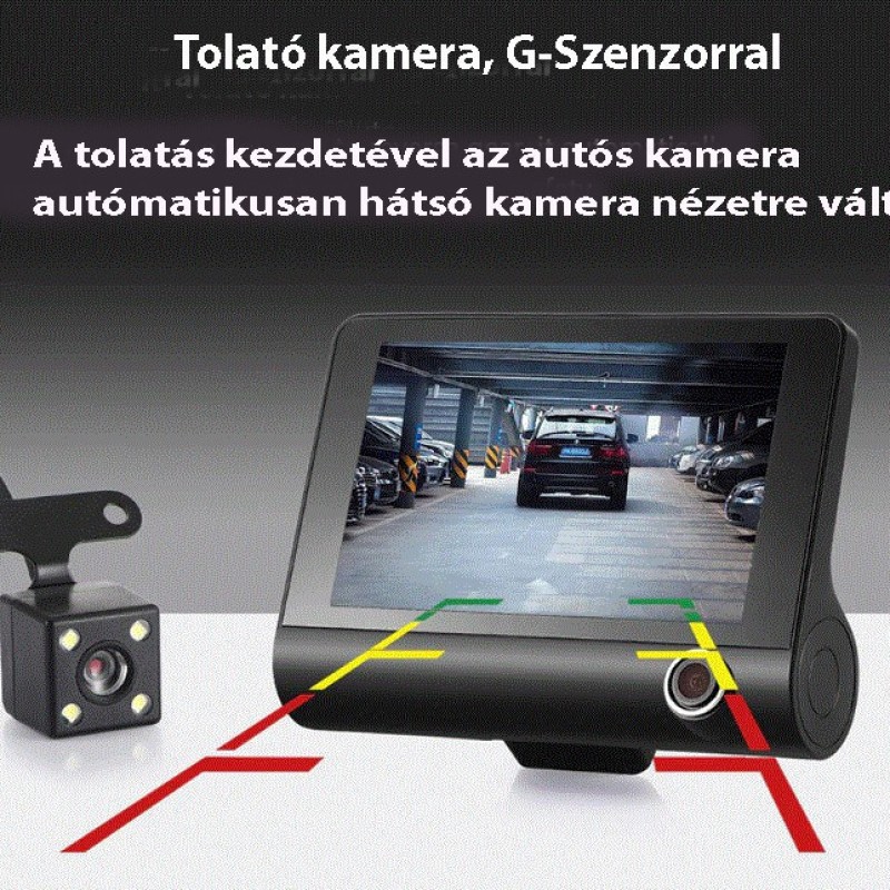 Sanlu 3 kamerás útvonal rögzítő - Láss mindent tökéletesen ezzel a 3 kamerás eseményrögzítővel!